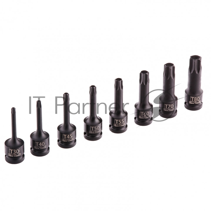 Набор ударных торцевых головок TORX 1/2 в кейсе 8 шт.// Stels