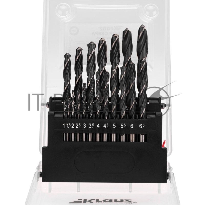 Набор сверл по металлу 1-10 мм (через 0,5 мм), 19 шт. HSS 4241 Ш/Х Kranz