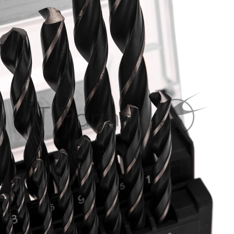 Набор сверл по металлу 1-10 мм (через 0,5 мм), 19 шт. HSS 4241 Ш/Х Kranz