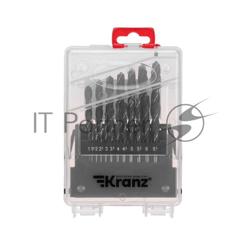 Набор сверл по металлу 1-10 мм (через 0,5 мм), 19 шт. HSS 4241 Ш/Х Kranz