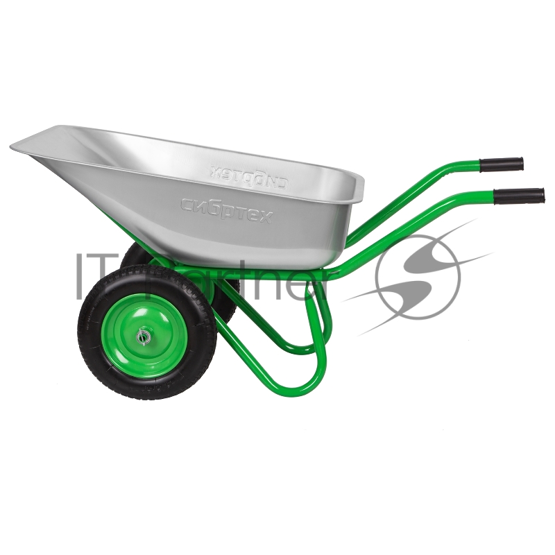Тачка садово-строительная 2-х колесная, грузоподъемность 230 кг, объем 90 л// Сибртех