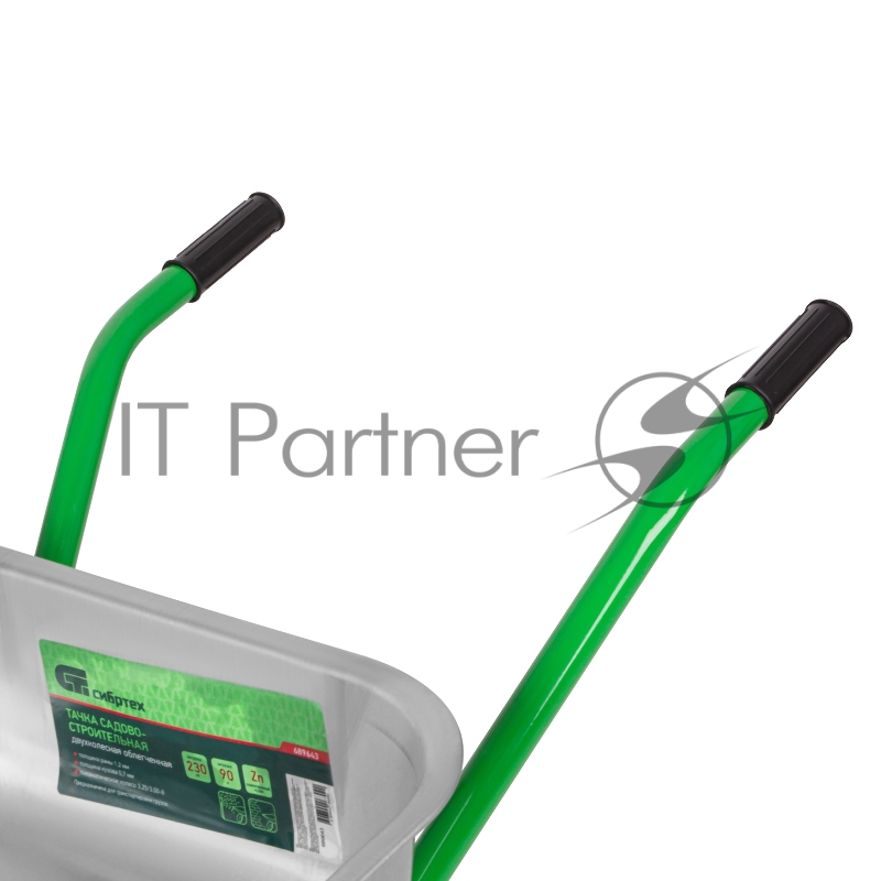 Тачка садово-строительная 2-х колесная, грузоподъемность 230 кг, объем 90 л// Сибртех