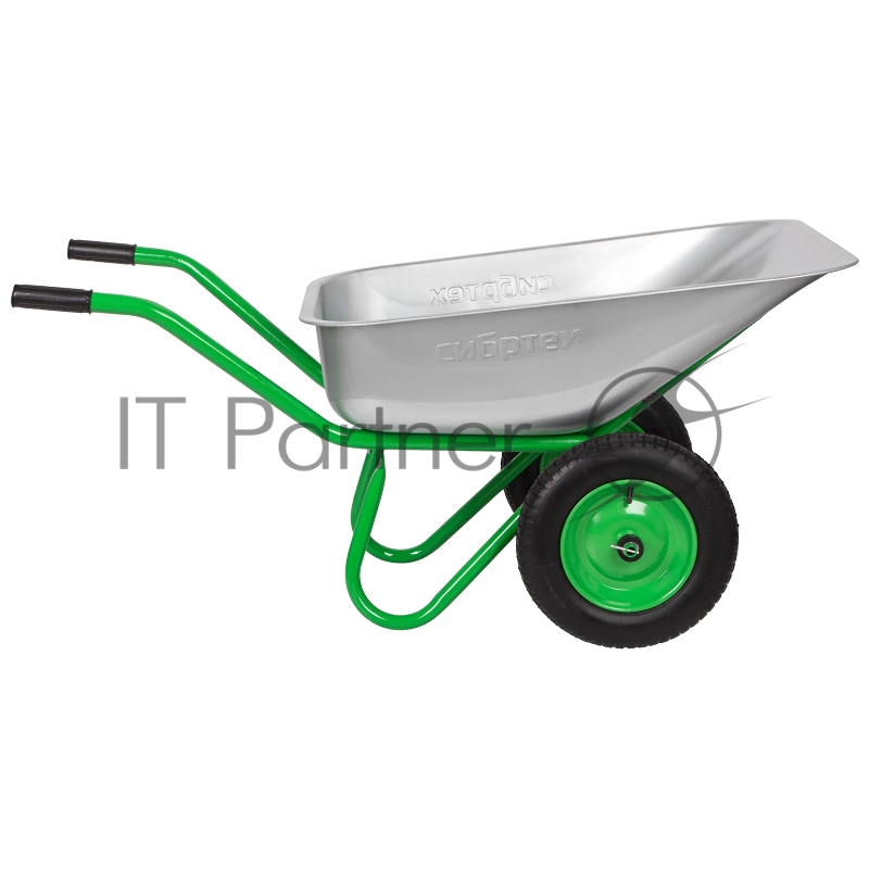 Тачка садово-строительная 2-х колесная, грузоподъемность 230 кг, объем 90 л// Сибртех