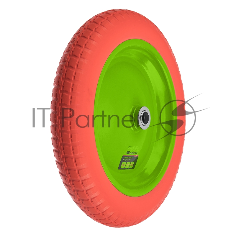 Колесо полиуретановое 3.00-8, длина оси 80мм, подшипник 20мм// Сибртех