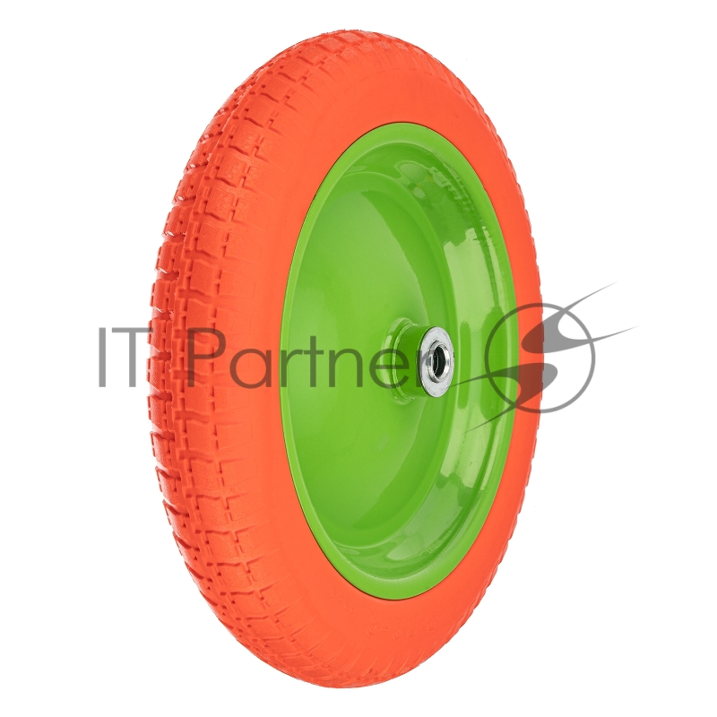 Колесо полиуретановое 3.00-8, длина оси 90мм, подшипник 16мм// Сибртех