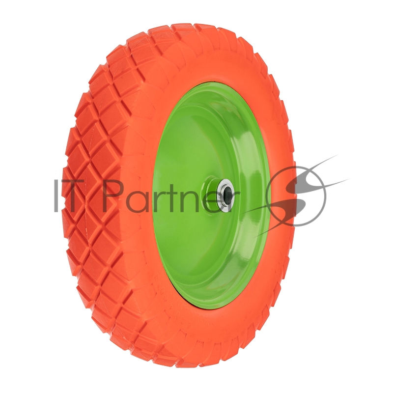 Колесо полиуретановое 4.80/4-8, длина оси 90мм, подшипник 20мм// Сибртех
