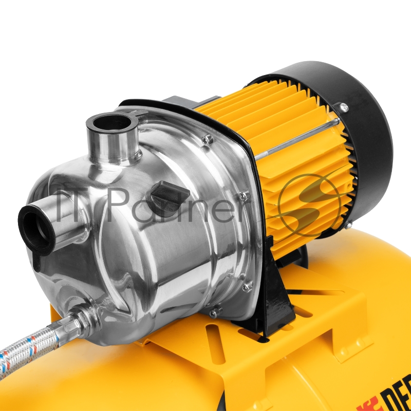 Насосная станция PSL1100X, 1100 Вт, 3600 л/ч, ресивер 50 л, подъем 45 м, нержавейка// Denzel