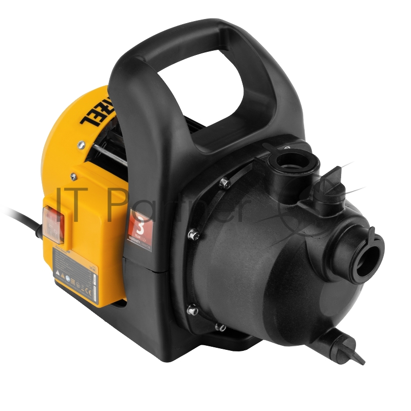 Садовый поверхностный насос GPL600, 600 Вт, 3000 л/ч, подъем 35 м, пластик// Denzel