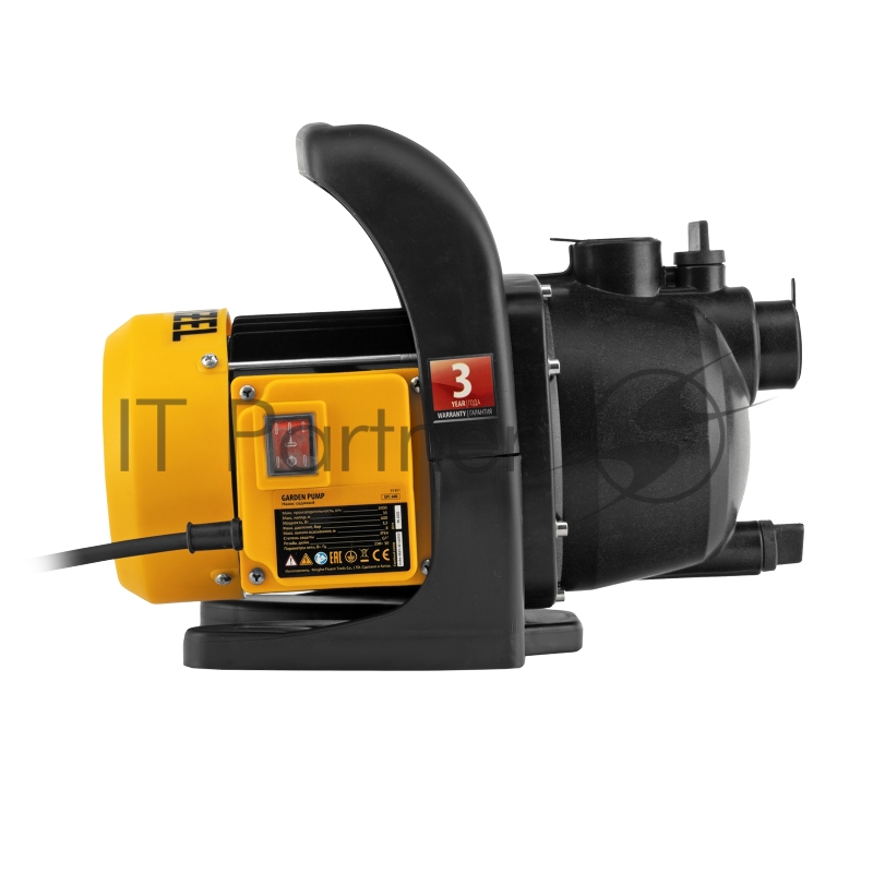 Садовый поверхностный насос GPL600, 600 Вт, 3000 л/ч, подъем 35 м, пластик// Denzel