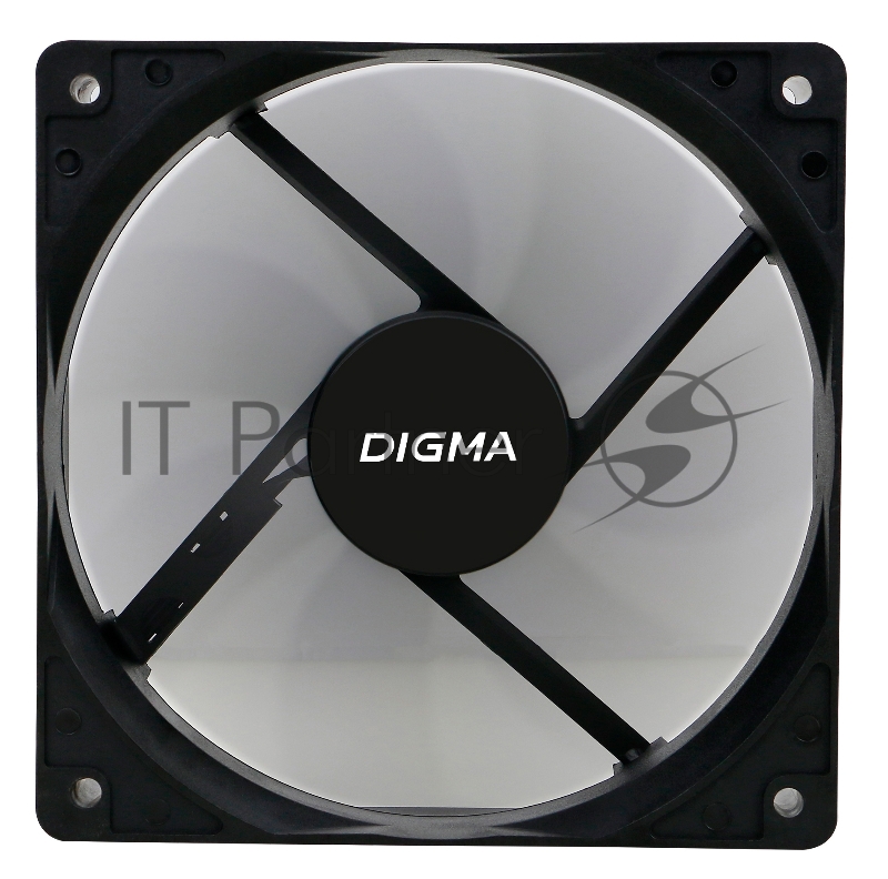 Вентилятор Digma DFAN-120-7 120x120x25mm 3-pin 4-pin (Molex)23dB 73gr Ret