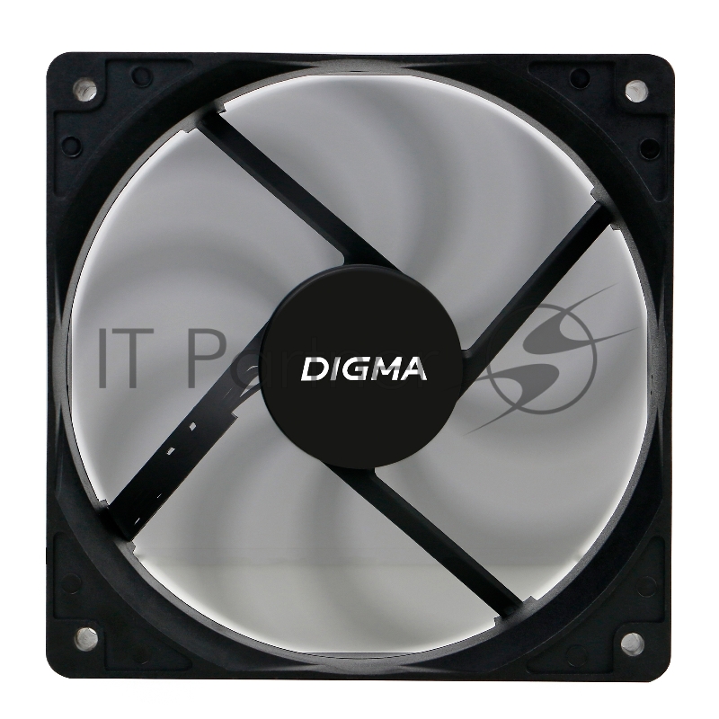 Вентилятор Digma DFAN-120-9 120x120x25mm 3-pin 4-pin (Molex)23dB 120gr Ret