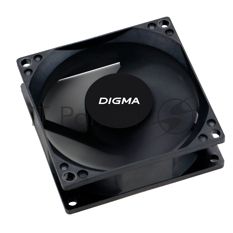 Вентилятор Digma DFAN-80 80x80x25mm 3-pin 4-pin (Molex)23dB 73gr Ret