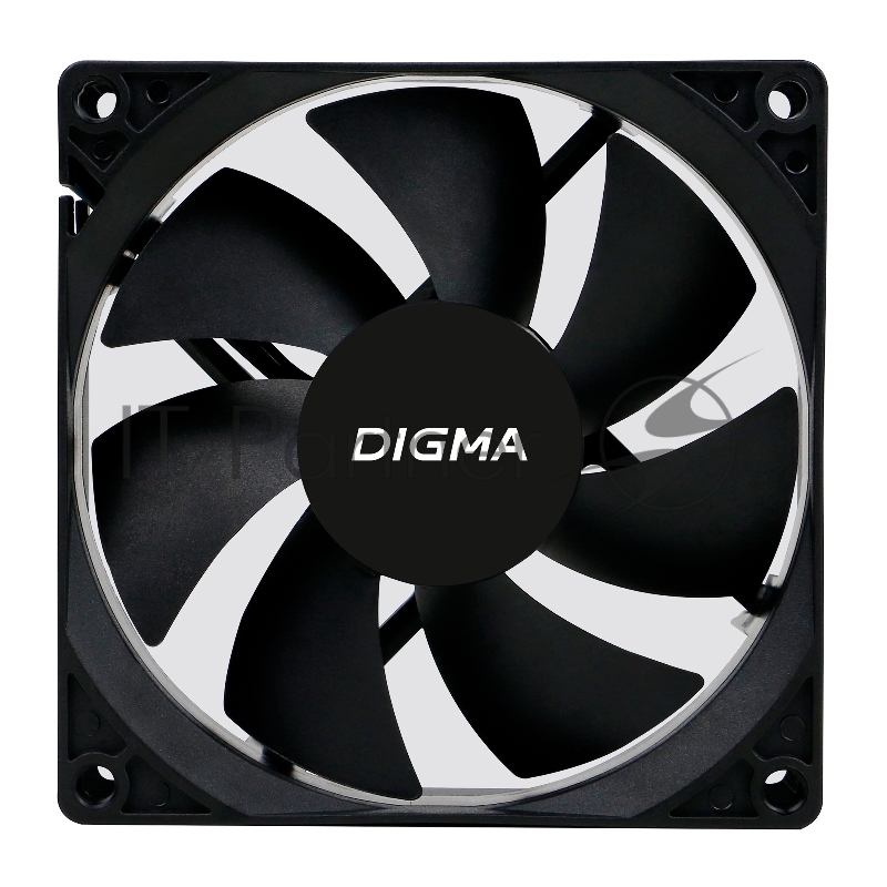 Вентилятор Digma DFAN-90 90x90x25mm 3-pin 4-pin (Molex)23dB 82gr Ret