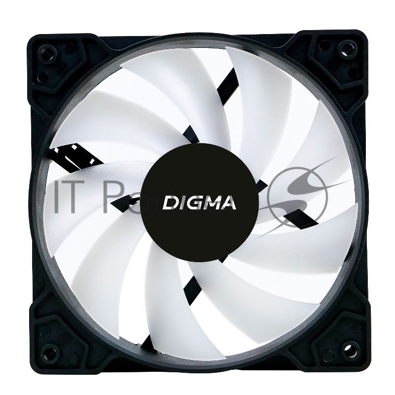Вентилятор Digma DFAN-FRGB1 120x120x25mm 3-pin 4-pin (Molex)23dB 125gr LED Ret
