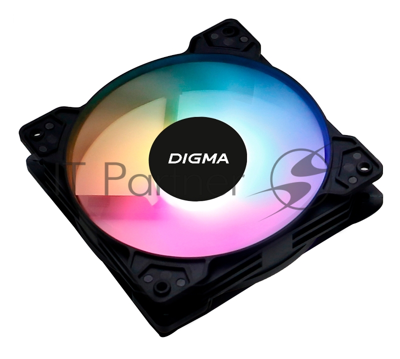 Вентилятор Digma DFAN-FRGB1 120x120x25mm 3-pin 4-pin (Molex)23dB 125gr LED Ret
