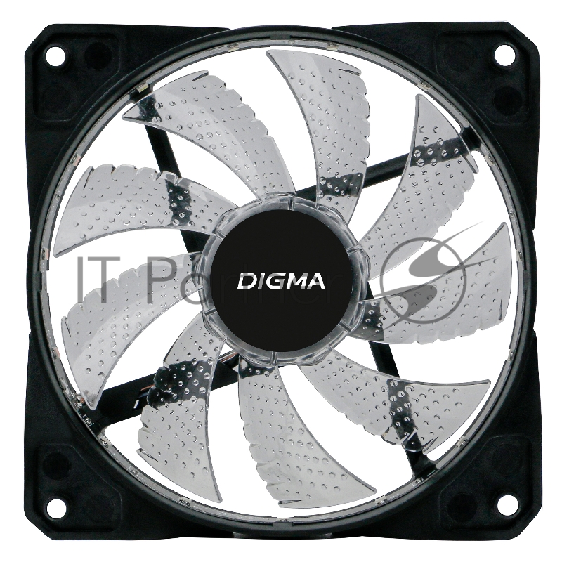 Вентилятор Digma DFAN-FRGB2 120x120x25mm 3-pin 4-pin (Molex)23dB 115gr LED Ret