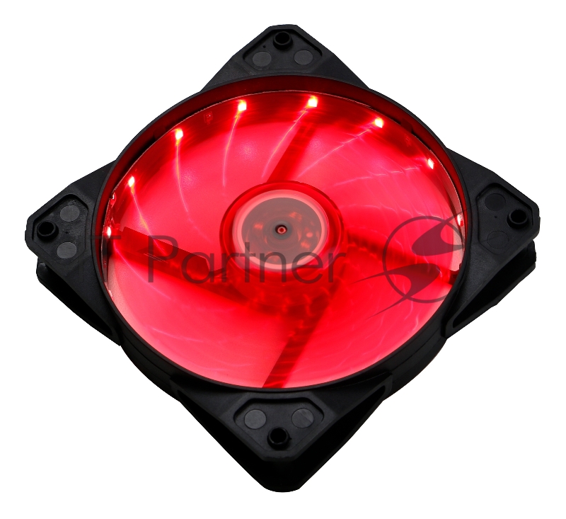Вентилятор Digma DFAN-LED-RED 120x120x25mm 3-pin 4-pin (Molex)23dB 115gr LED Ret