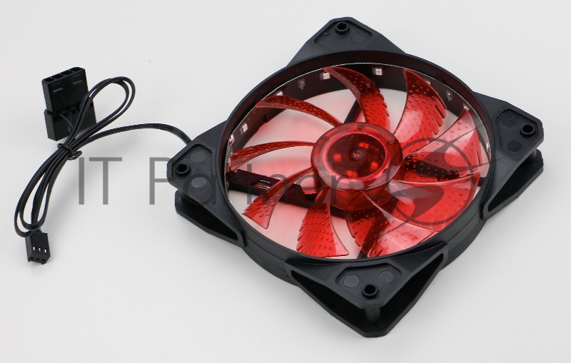 Вентилятор Digma DFAN-LED-RED 120x120x25mm 3-pin 4-pin (Molex)23dB 115gr LED Ret