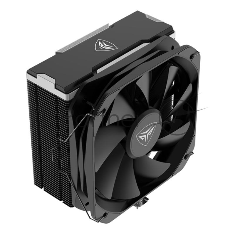 Кулер PCCooler K4 BK S115X/1200/1700/AM4/AM5 (20 шт/кор, TDP 230W, 130mm PWM FAN, 4 тепловые трубки 6мм, 400-1600RPM, 18-29dBa)