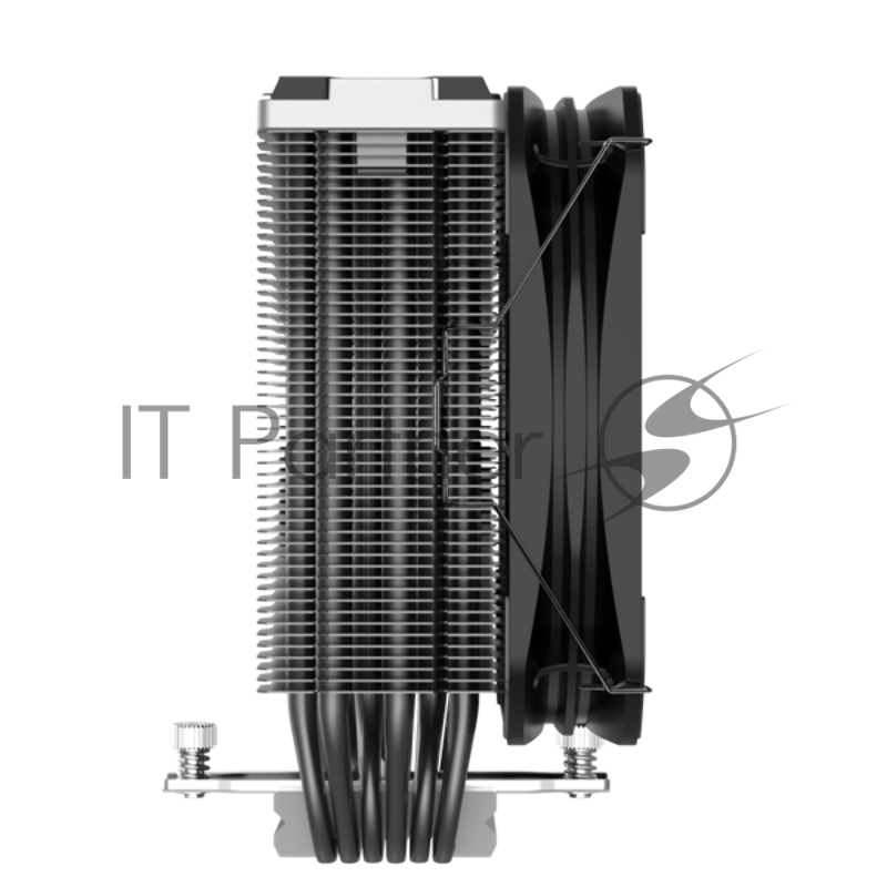 Кулер PCCooler K6 BK S115X/1200/1700/AM4/AM5 (20 шт/кор, TDP 240W, 130mm PWM FAN, 6 тепловых трубок 6мм, 400-1600RPM, 18-29dBa)