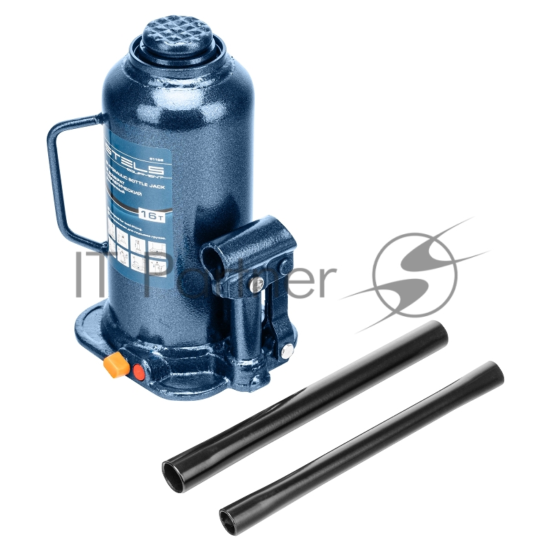 Домкрат гидравлический бутылочный, 16 т, h подъема 227–457 мм// Stels