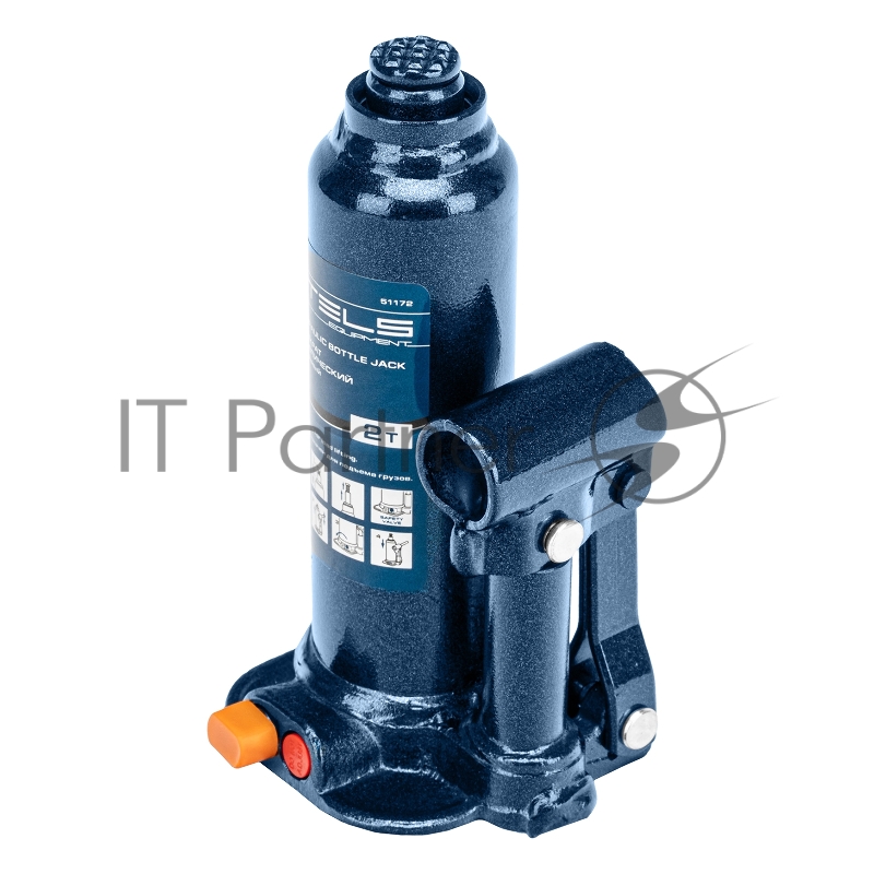 Домкрат гидравлический бутылочный, 2 т, h подъема 178–338 мм, в пласт. кейсе// Stels