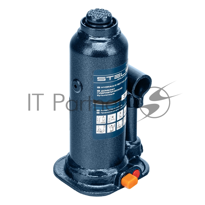 Домкрат гидравлический бутылочный, 3 т, h подъема 188–363 мм, в пласт. кейсе// Stels