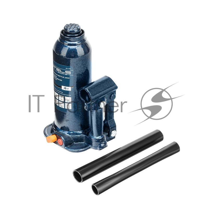 Домкрат гидравлический бутылочный, 4 т, h подъема 188–363 мм, в пласт. кейсе// Stels