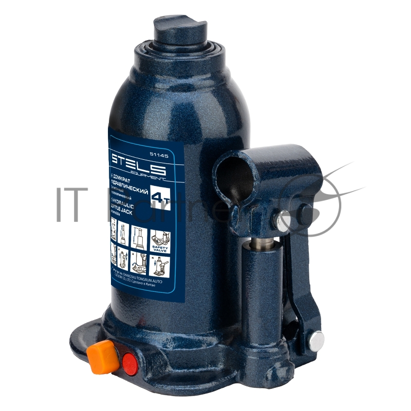 Домкрат гидравлический бутылочный телескопический, 4 т, подъем 170-420 мм// Stels