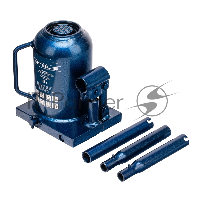 Домкрат гидравлический бутылочный телескопический, 8 т, h подъема 170–430 мм// Stels