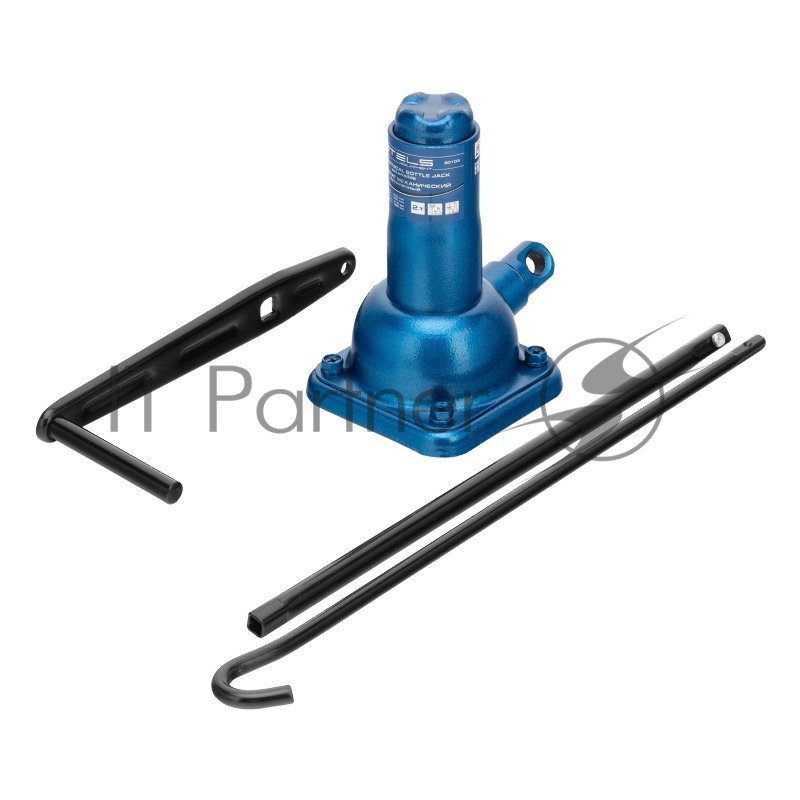 Домкрат механический бутылочный, 2 т, h подъема 210–390 мм, 2 части (домкрат, ручка)// Stels