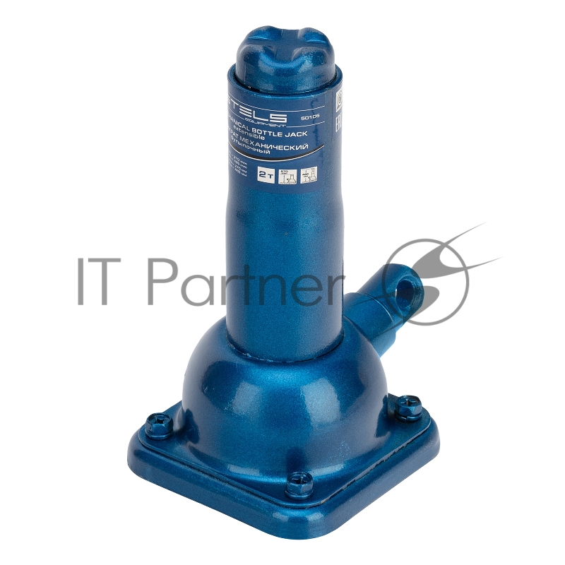 Домкрат механический бутылочный, 2 т, h подъема 270–485 мм, 2 части (домкрат, ручка)// Stels