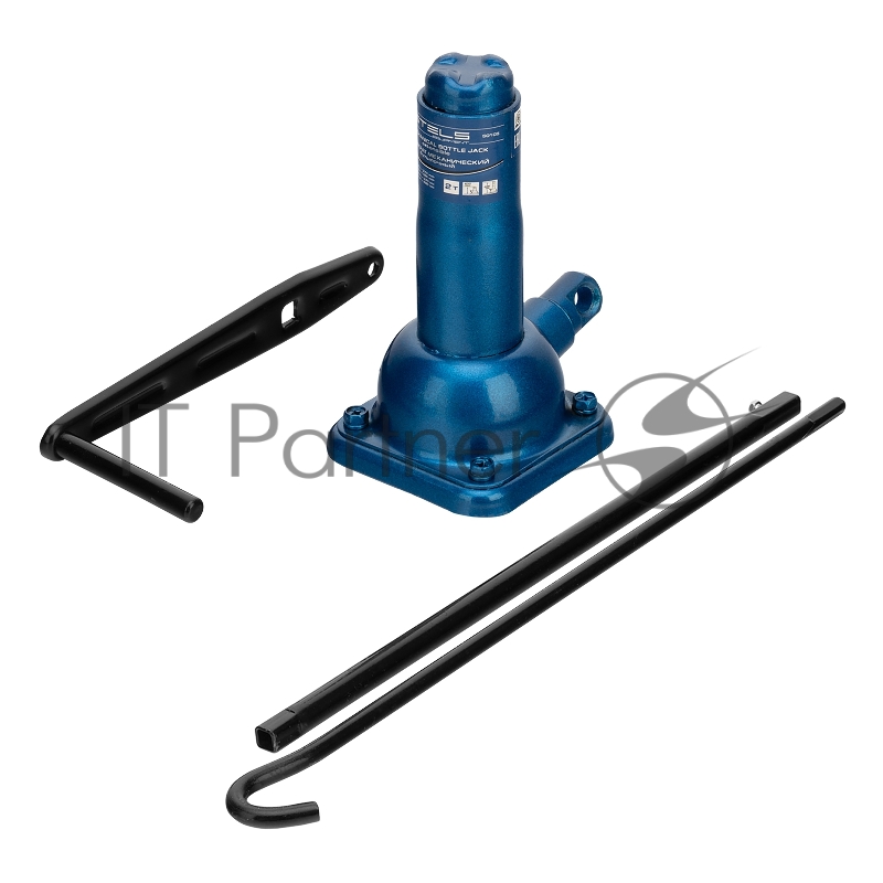 Домкрат механический бутылочный, 2 т, h подъема 270–485 мм, 2 части (домкрат, ручка)// Stels