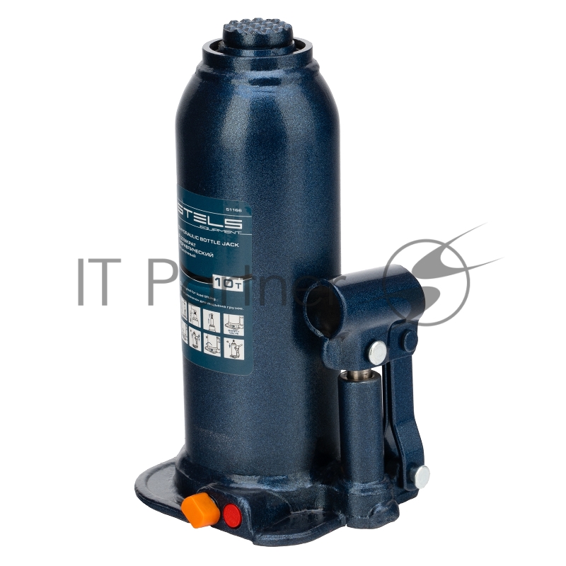 Домкрат гидравлический бутылочный, 10 т, h подъема 222-447 мм// Stels