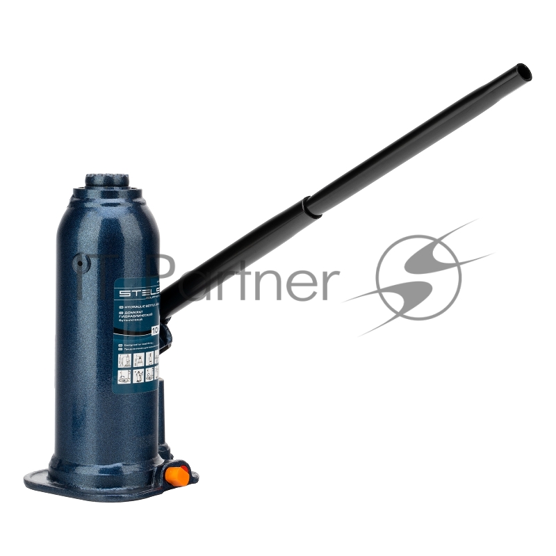 Домкрат гидравлический бутылочный, 10 т, h подъема 222-447 мм// Stels