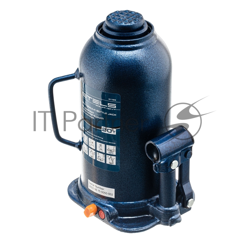 Домкрат гидравлический бутылочный, 20 т, h подъема 235-445 мм// Stels
