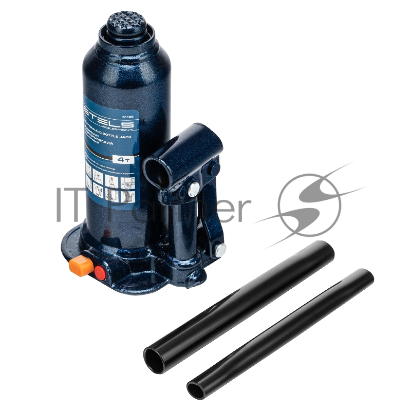 Домкрат гидравлический бутылочный, 4 т, h подъема 188-363 мм// Stels