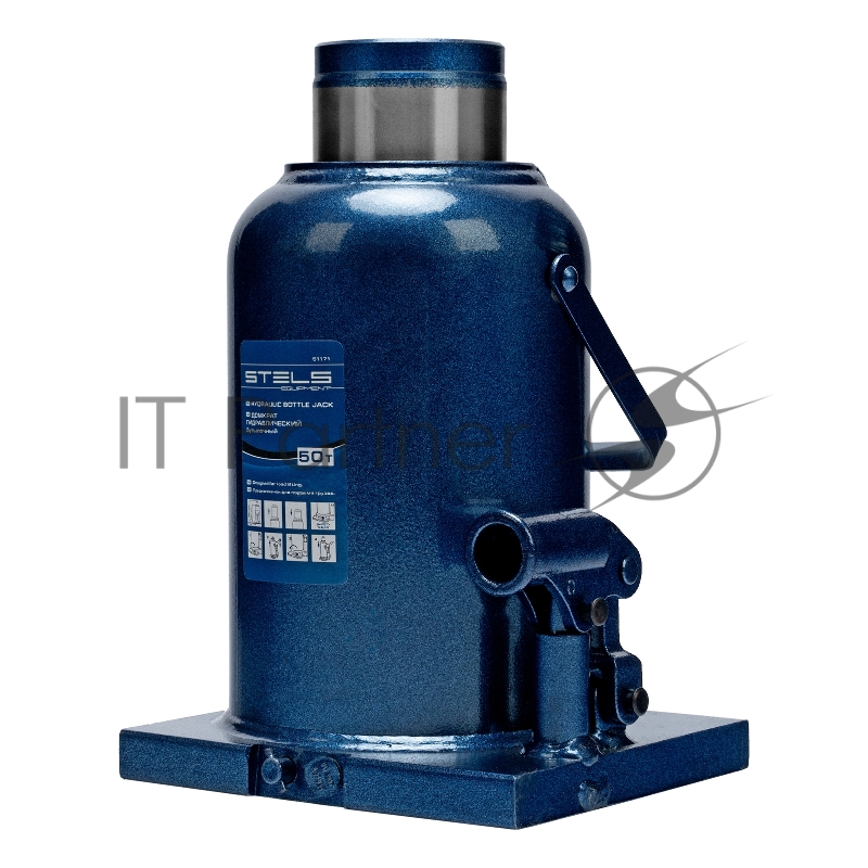Домкрат гидравлический бутылочный, 50 т, h подъема 280-450 мм// Stels