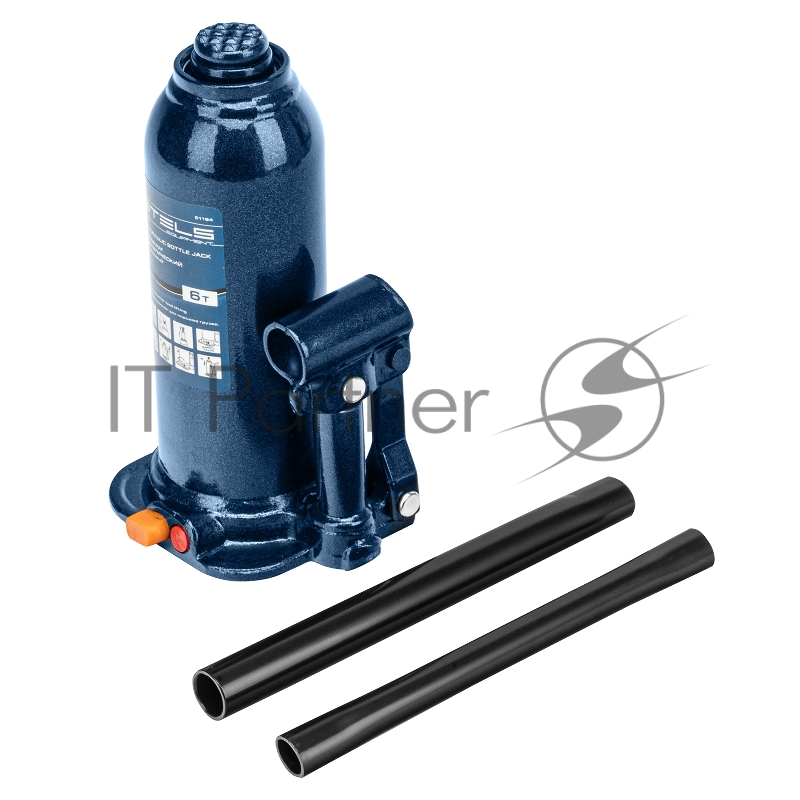 Домкрат гидравлический бутылочный, 6 т, h подъема 207-404 мм// Stels