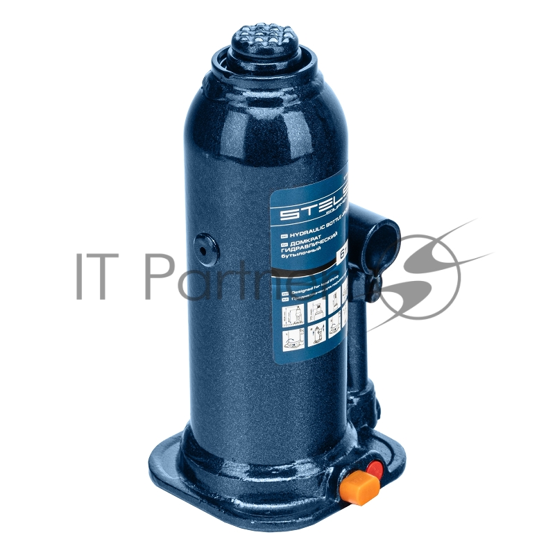 Домкрат гидравлический бутылочный, 6 т, h подъема 207-404 мм// Stels