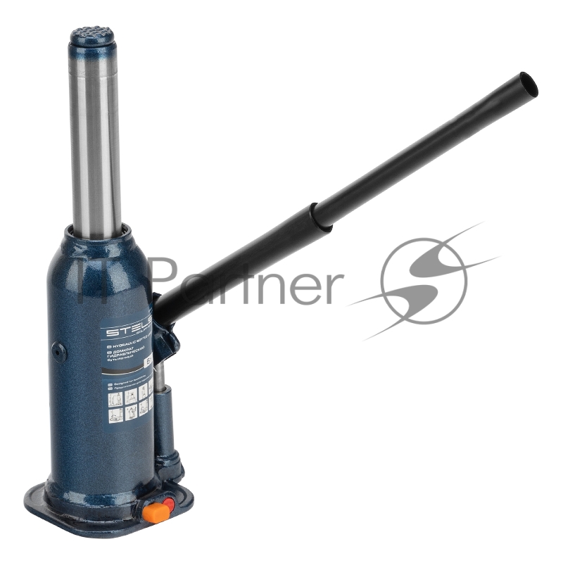 Домкрат гидравлический бутылочный, 6 т, h подъема 207-404 мм, в пласт. кейсе// Stels