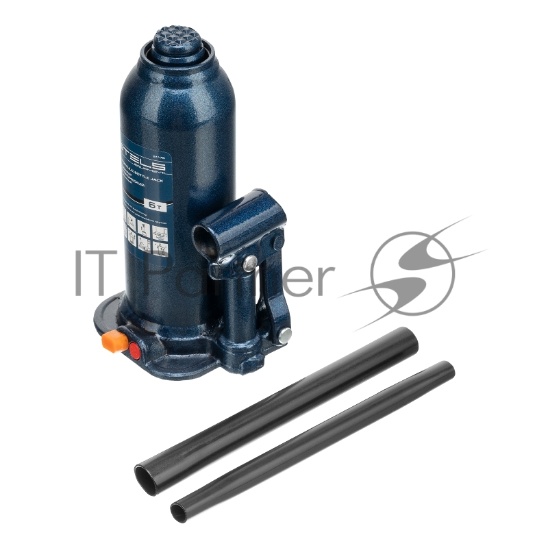 Домкрат гидравлический бутылочный, 6 т, h подъема 207-404 мм, в пласт. кейсе// Stels