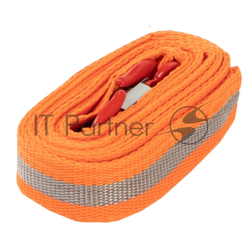 Трос буксировочный 5 тонн, 2 крюка, пакет, Россия// Stels