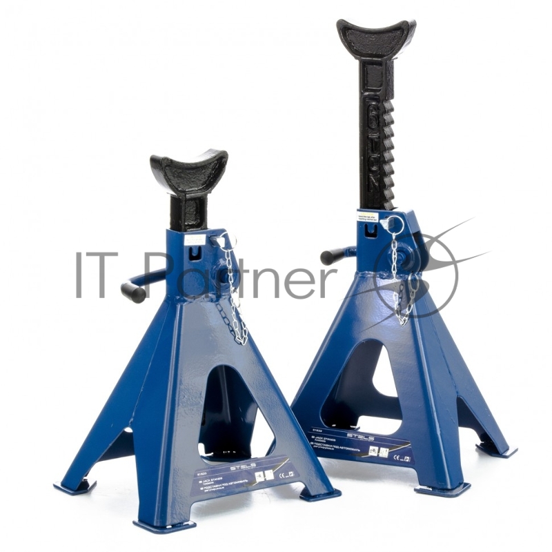 Подставки под автомобиль регулируемые, 6 т, h подъема 385-600 мм, 2 шт.// Stels