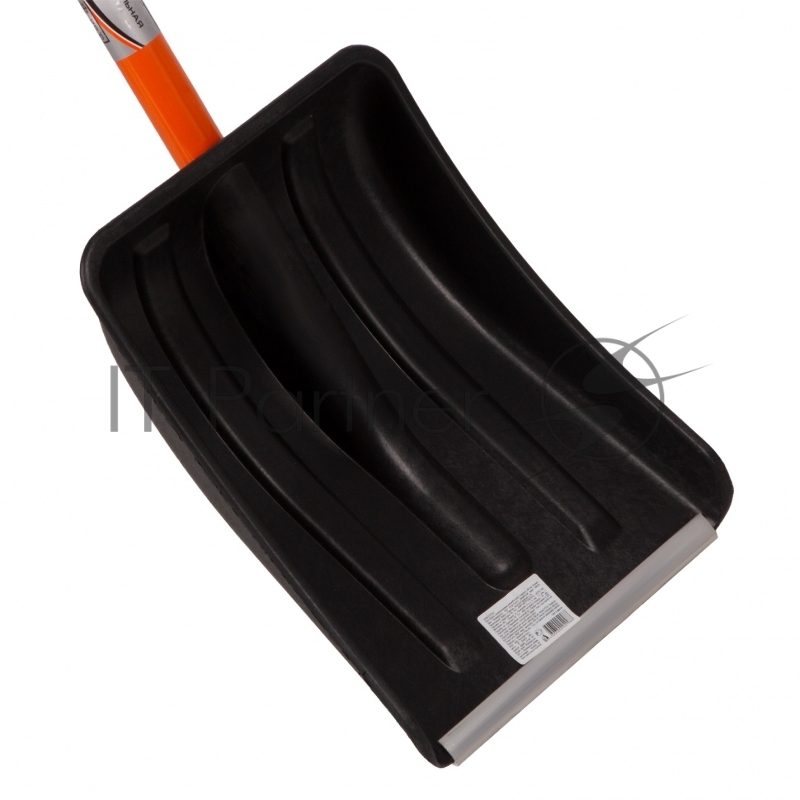 Лопата для уборки снега пластиковая, 275х345х890 мм, стальной черенок, Россия// Stels