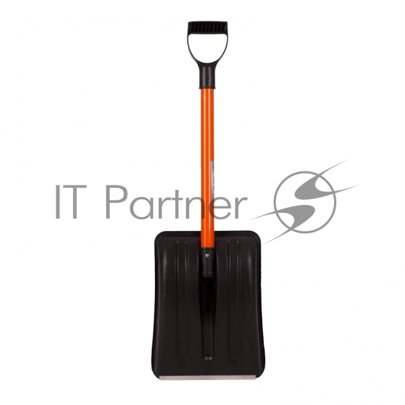 Лопата для уборки снега пластиковая, 275х345х890 мм, стальной черенок, Россия// Stels