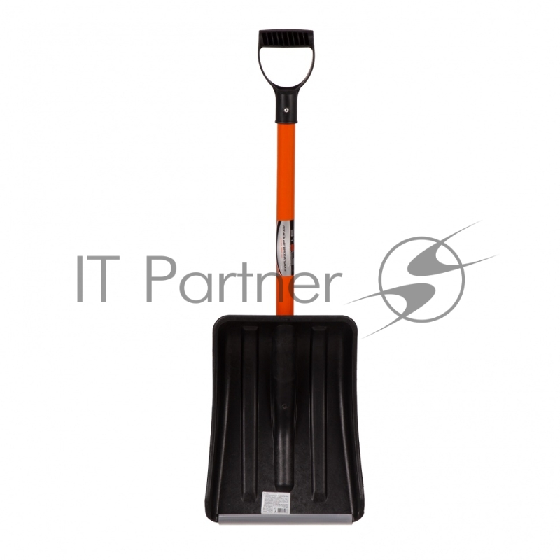 Лопата для уборки снега пластиковая, 275х345х890 мм, стальной черенок, Россия// Stels