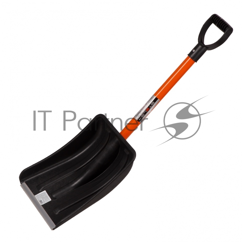 Лопата для уборки снега пластиковая, 275х345х890 мм, стальной черенок, Россия// Stels