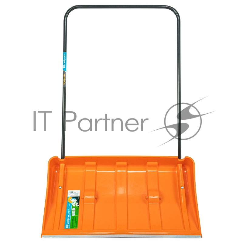 Движок для уборки снега пластиковый, 795х435х1280 мм, стальная рукоятка, усиленный// Сибртех