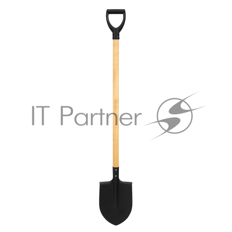 Лопата штыковая, 205х284х1340 мм, деревянный черенок с пропиткой, Россия// Сибртех